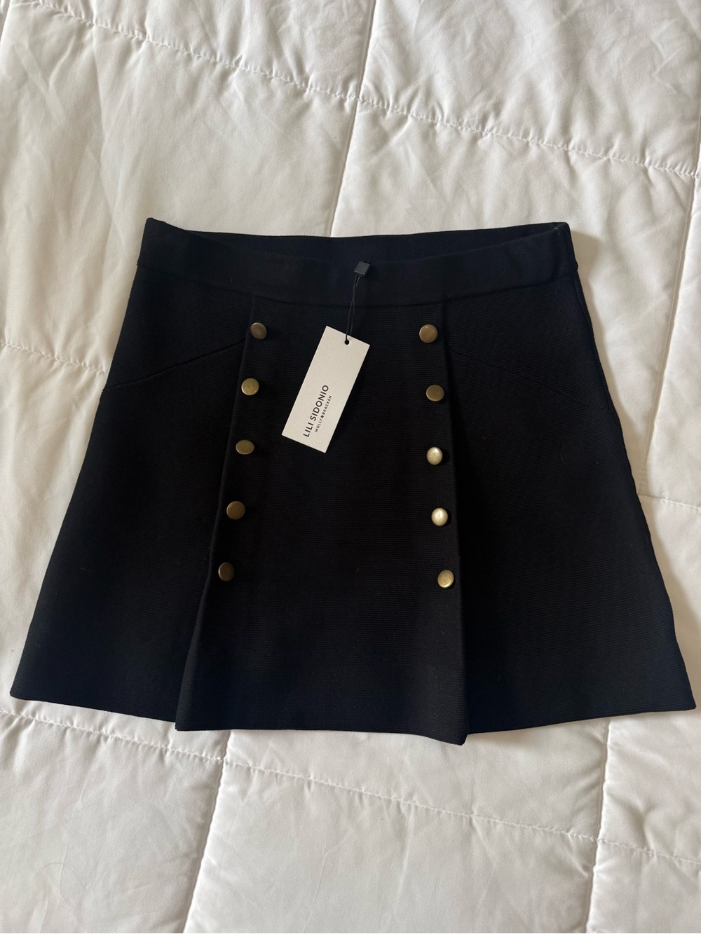 Lili Sidonio Black Knitted Skirt – Size Small